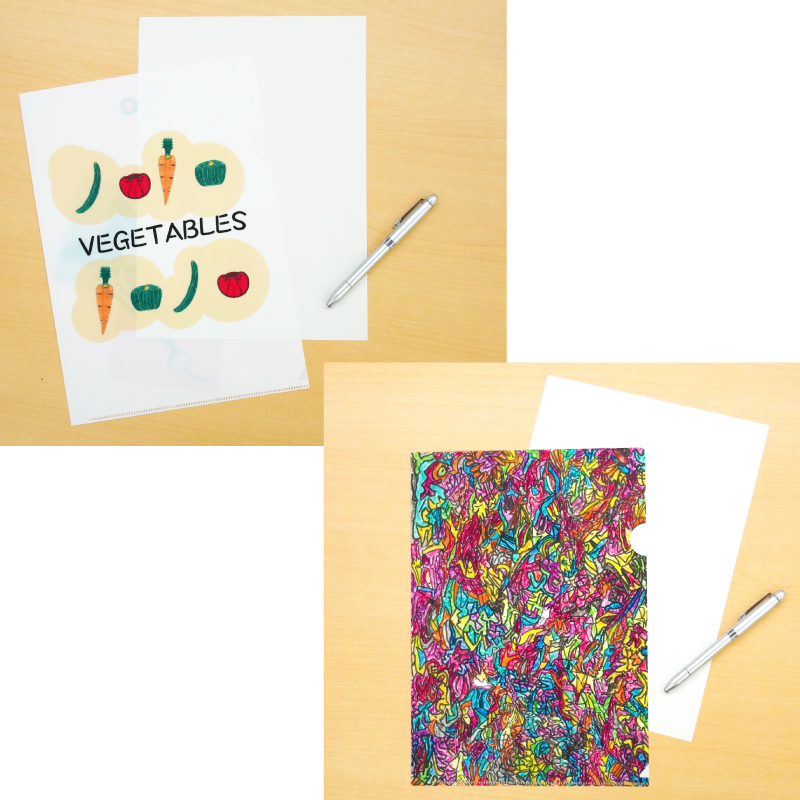 【障がい福祉事業所製作】 オリジナルクリアファイルセット（３枚入り） 障がい福祉事業所製作 オリジナルクリアファイルセット ３枚入り オリジナル クリアファイル セット 文房具 文具 事務用品 かわいい イラスト入り 手作り 福祉 障がい福祉 福祉事業所 支援 愛知県 小牧市 送料無料