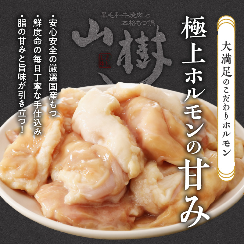 山樹のしょう油もつ鍋　３～４人前セット