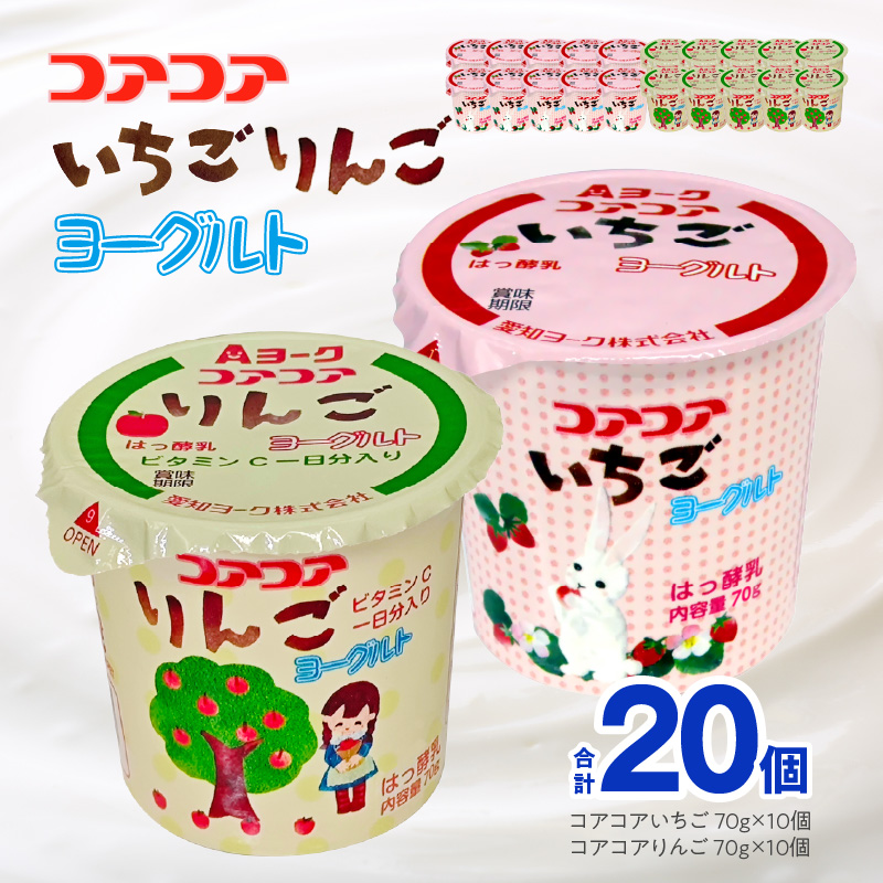愛知ヨーク　コアコアいちご・コアコアりんご　20個入