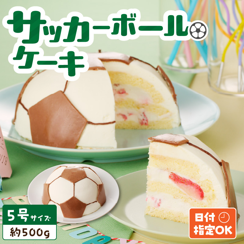 【いちごのバースデーケーキ】サッカーボールケーキ　スイーツ デザート 洋菓子 お取り寄せ 愛知県 小牧市 送料無料 誕生日ケーキ クリスマス お祝い デザイン デコレーションケーキ 日時指定可