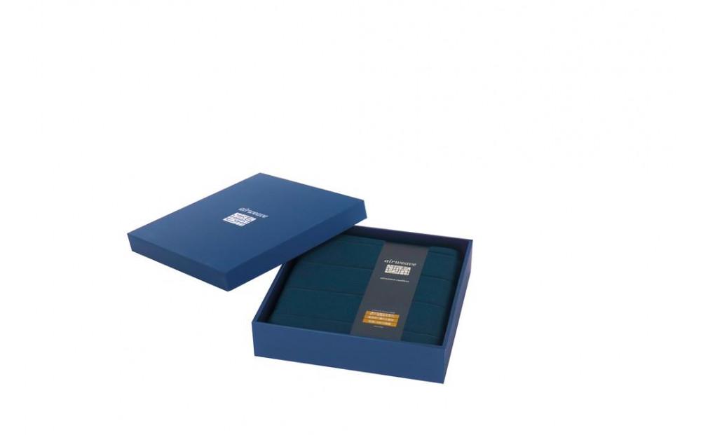 エアウィーヴ クッション ネイビー  ギフトBOX仕様 ざぶとん 洗える / ギフト 贈り物 プレゼント 祝い 内祝い 誕生日 記念日 お土産 父 母 敬老 お中元 お歳暮