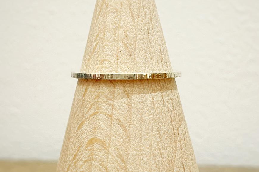 K10 細スジ リング（ハンドメイド）【11号】