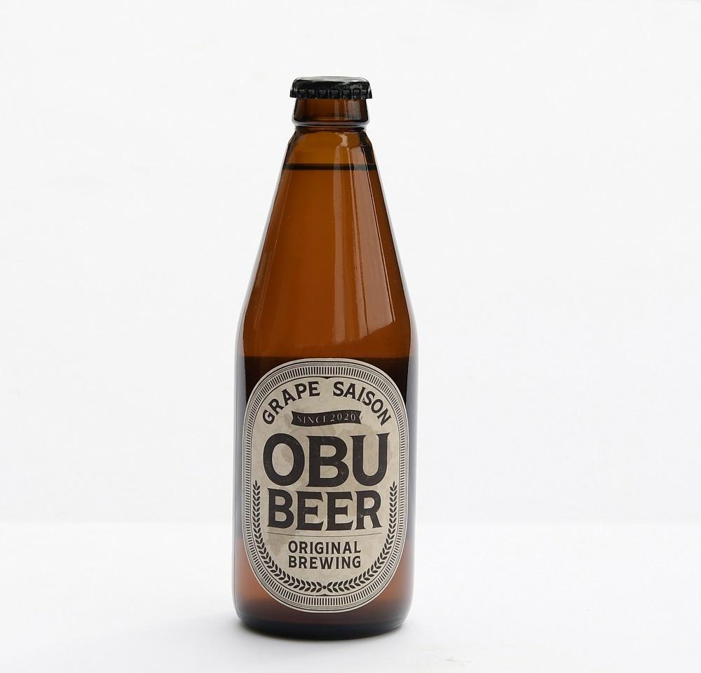巨峰を使ったすっきりな味わいのクラフトビールOBUBEER 【巨峰】 3本セット
