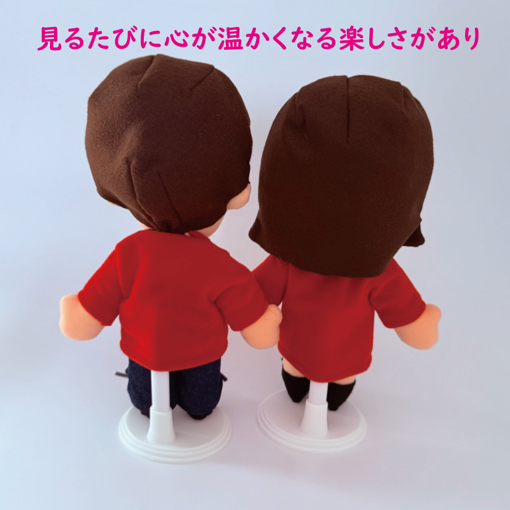 似顔絵人形ペア身長約３０センチ（衣装規定）