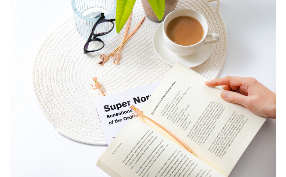 【誕生石ブックマーカー】＜7月 ルビー＞ 猫しおり 読書 おしゃれ 敬老の日 父の日 ブックマーク 栞 ねこ ギフト