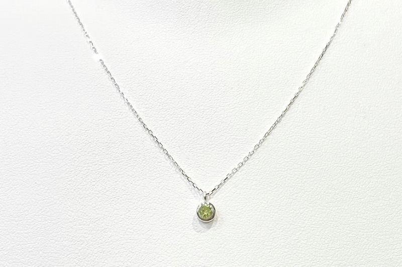 【プレゼント包装付き】誕生石ペンダント（シルバー）チェーン45cm