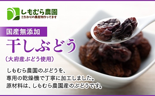 国産無添加・干しぶどう（大府産ぶどう使用）