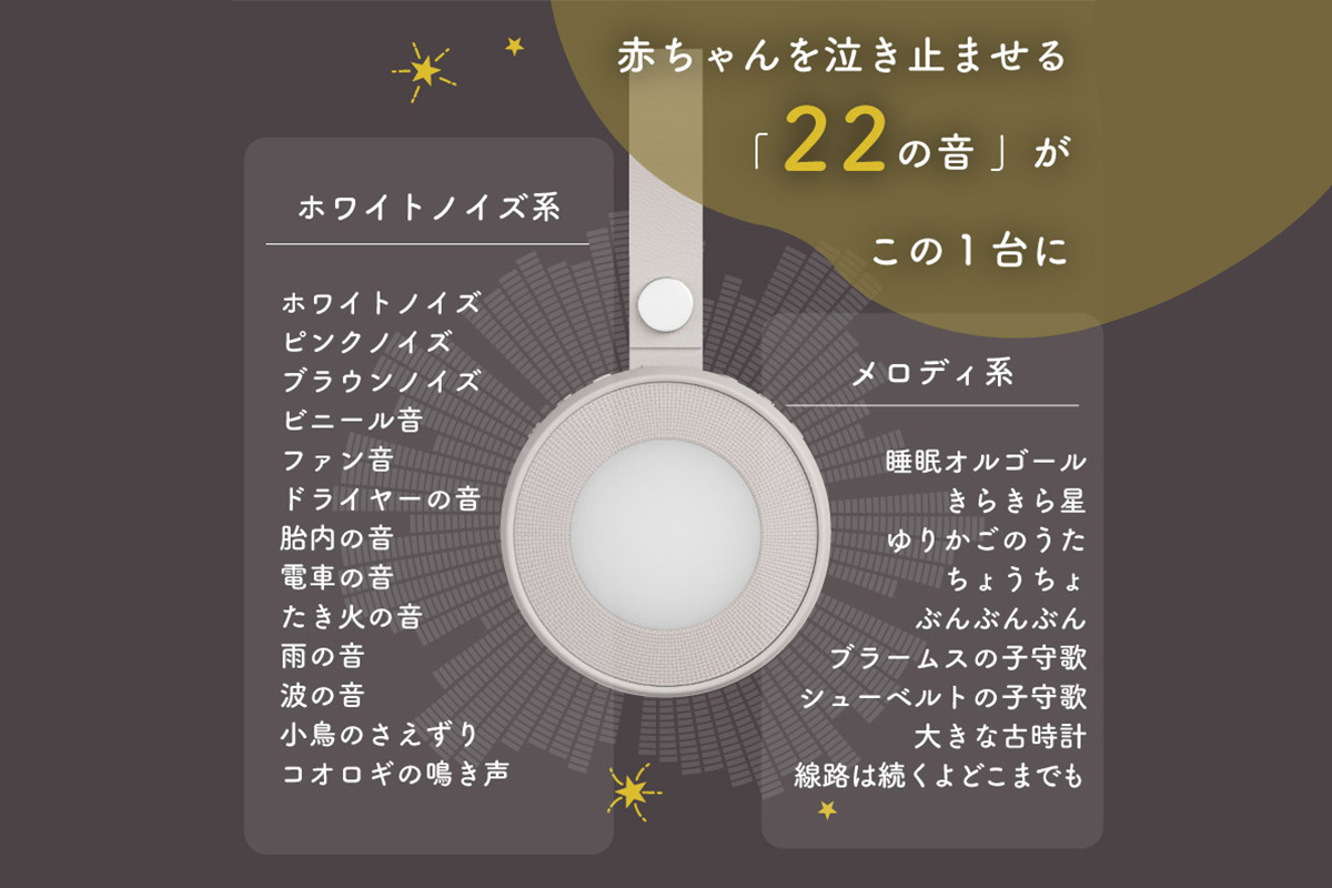 ラルミー ホワイトノイズスピーカー　【グレー】（3282） グレー