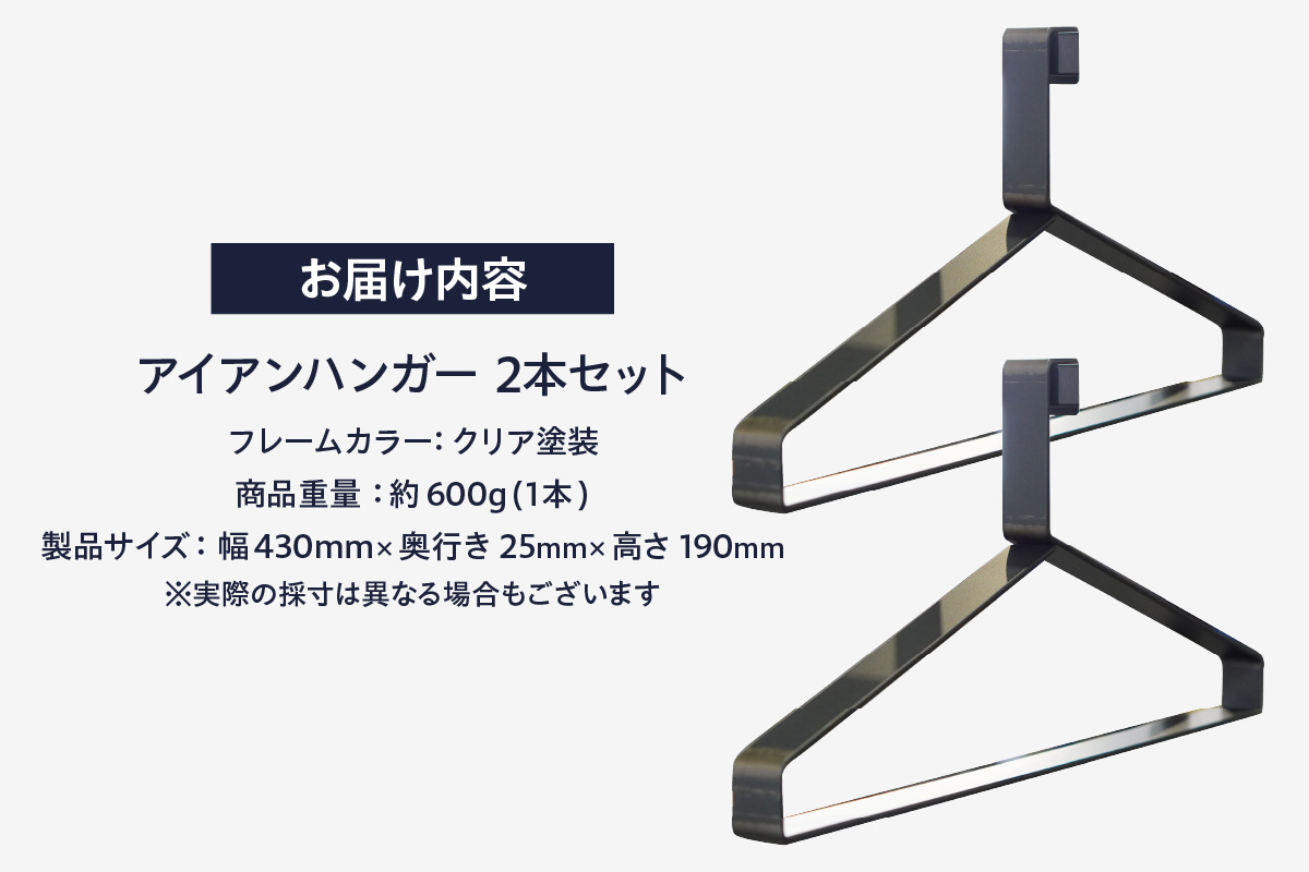 アイアンハンガー（2本セット）（2142）