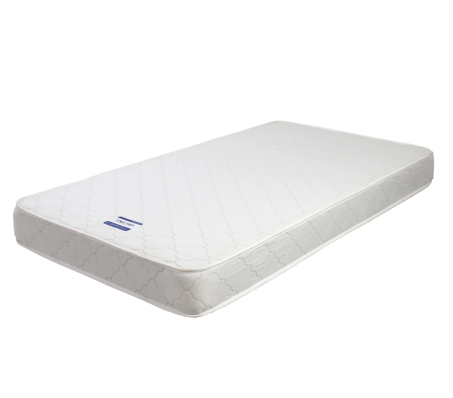 【組立サービス付】284　ダブルサイズ　パネル型ラインデザインベッド　国産ボンネルコイルマットレス(10816B)付(ホワイト)（1374）