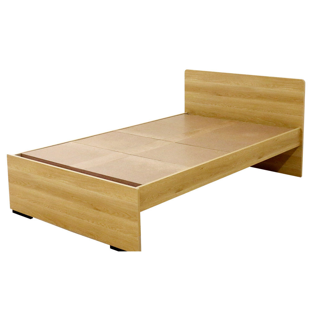 【組立サービス無(玄関渡し)】574V　ダブルサイズベッド　国産ボンネルコイルマットレス(10816B)付(ナチュラル）　#85（2012）