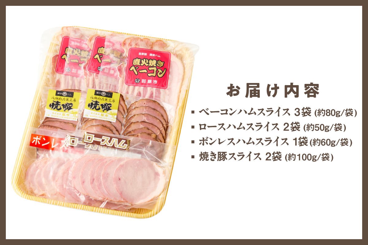 池鯉鮒乃黒工房ハムスライスセット（2121）