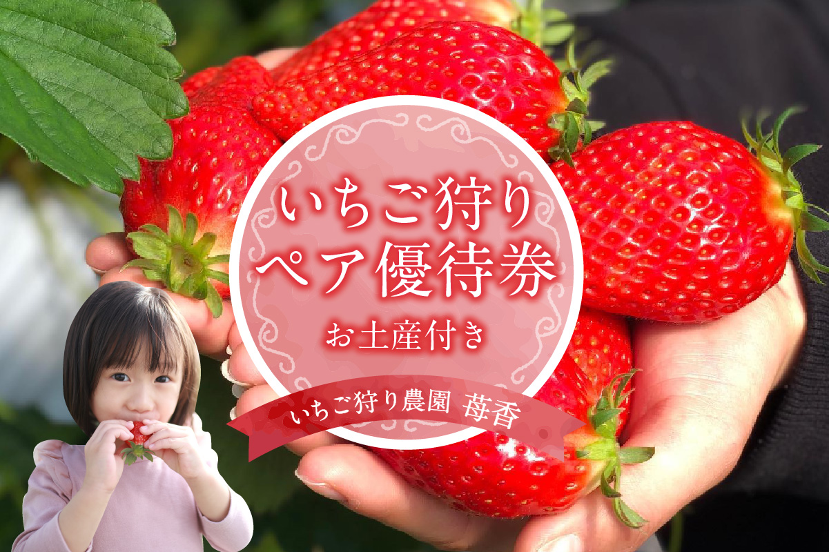 いちご狩り優待券（ペア）（3213）