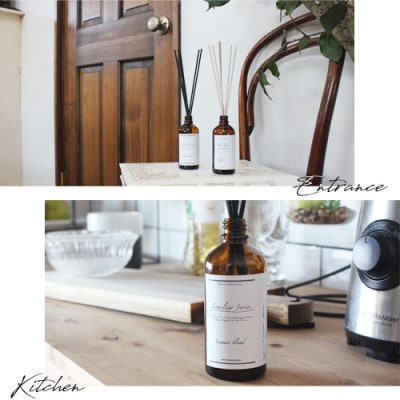 easeリードディフューザー　ファミリアシリーズ4つの香りセット(100ml×4)【配送不可地域：沖縄県】