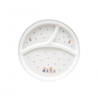 ファミリアの食器セット(クマ/ブルー)