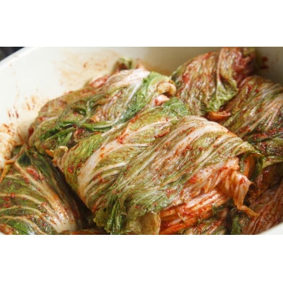 自家製手作り　白菜キムチ　【カット済】　400g×2パック【配送不可地域：離島】