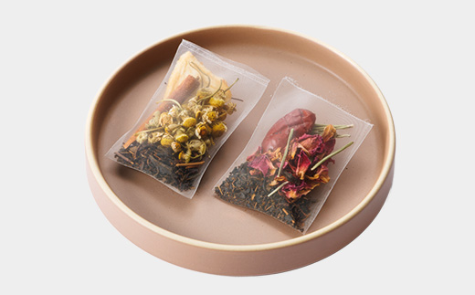 有機素材カモミール紅茶＆ローズ紅茶　紙パック2個セット　【ラッピング付き】