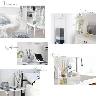 easeリードディフューザー『mobilier』2つの香りリフィルセット　スィートシトラス　スリープ【配送不可地域：沖縄県】