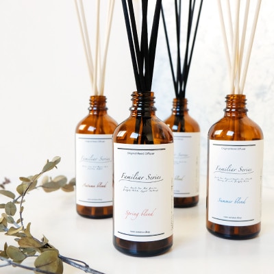 easeリードディフューザー　ファミリアシリーズ4つの香りセット(100ml×4)【配送不可地域：沖縄県】