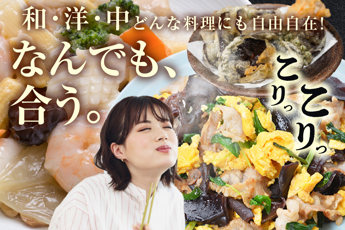 乾燥きくらげ、乾燥キザミきくらげ（黒・白）200ｇ