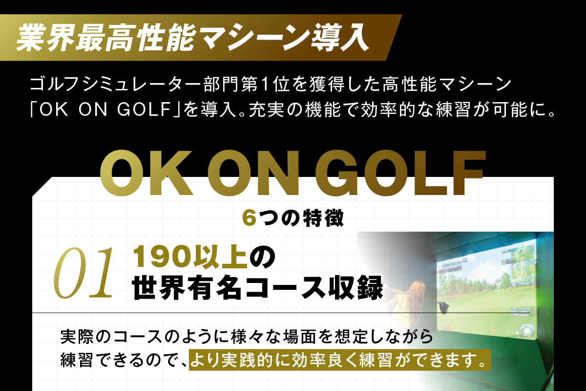 シミュレーションゴルフ練習場【ベルボア】の1 年間利用会員権