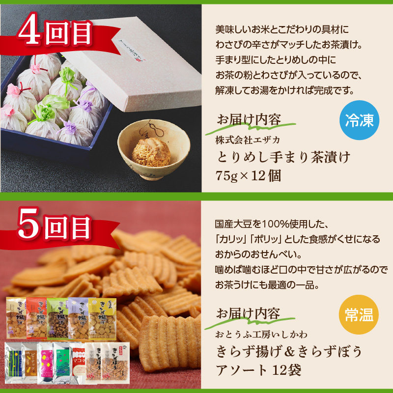 【全５回毎月お届け】豆腐で健康セット定期便