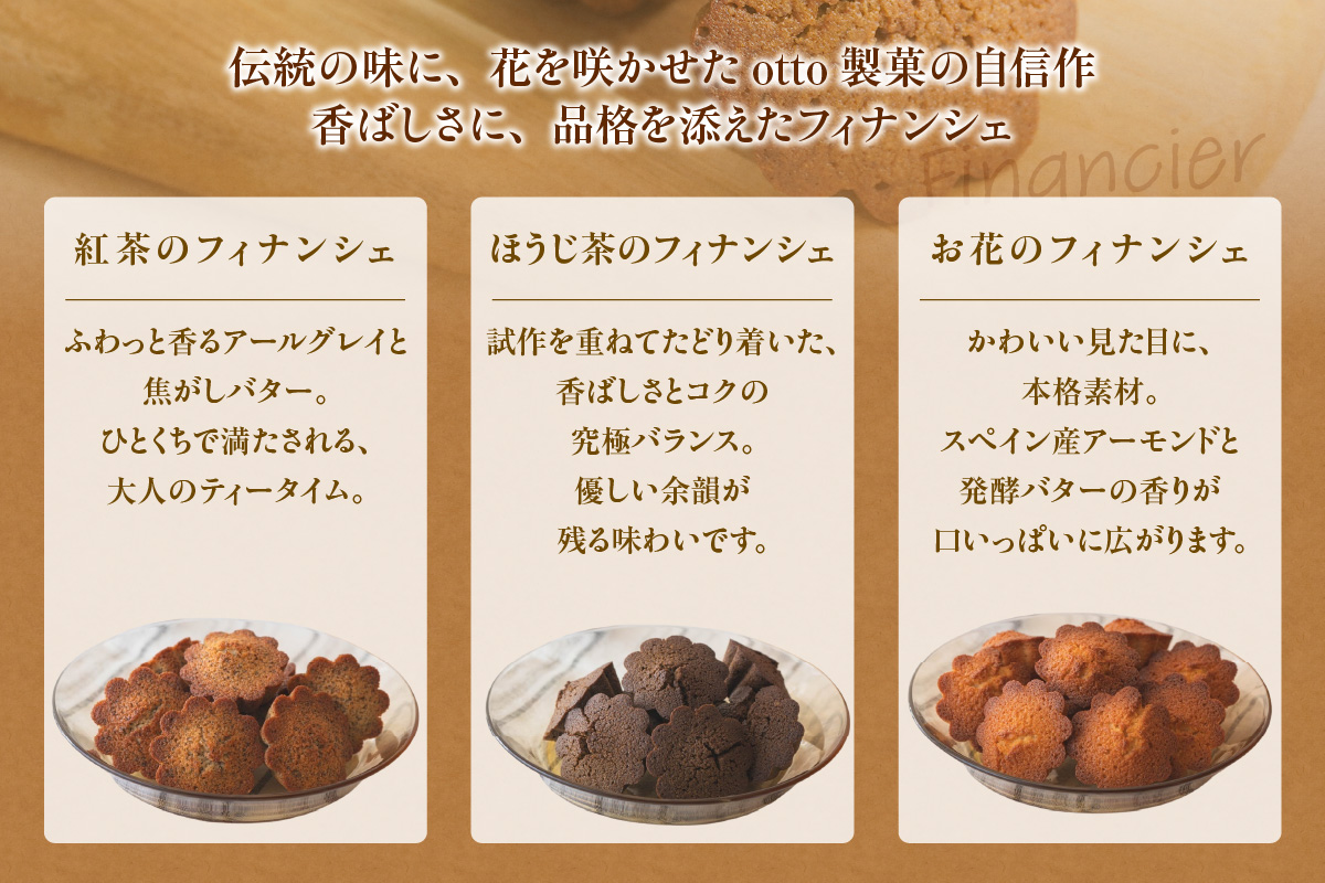 otto製菓謹製 ぷっくりまんまるマドレーヌアソート6個