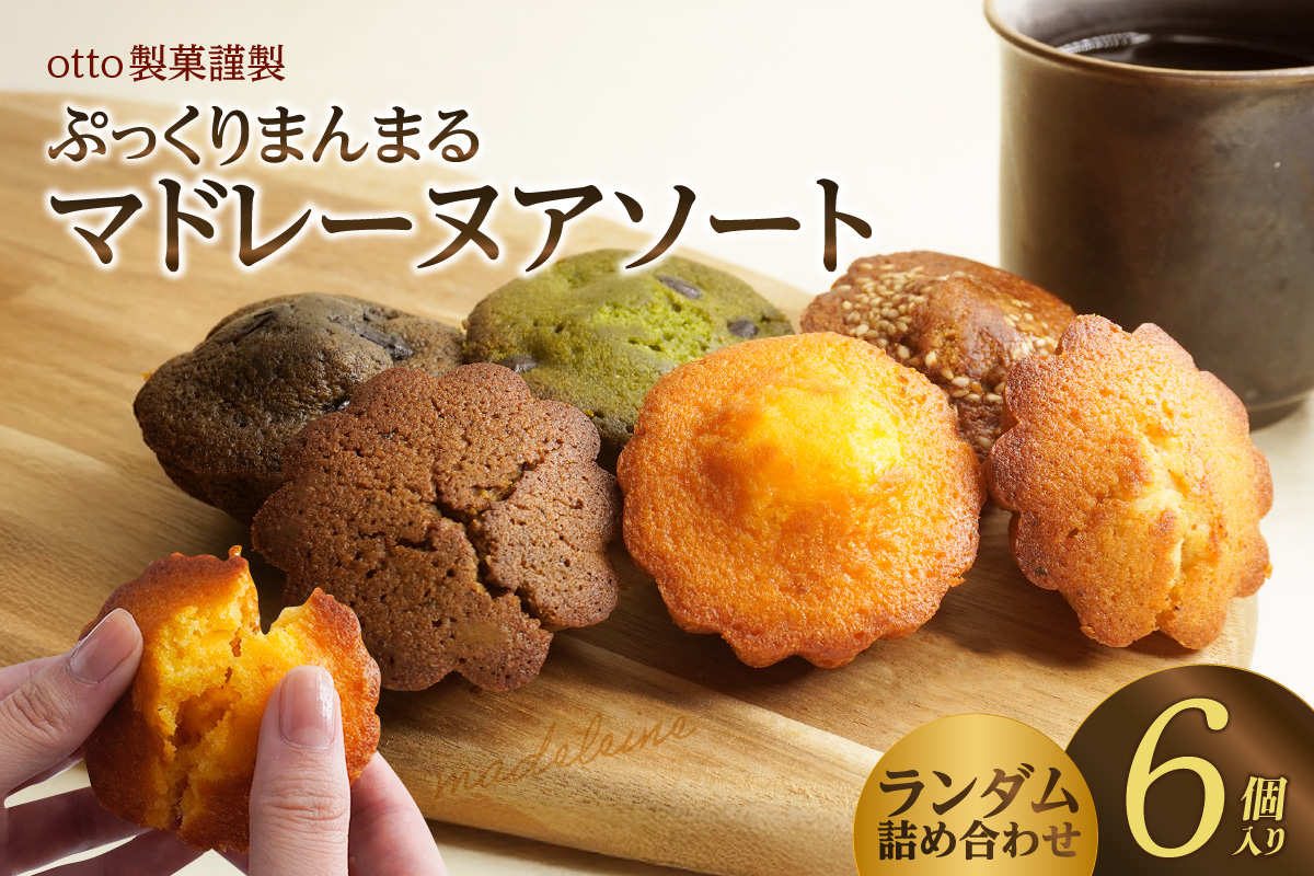otto製菓謹製 ぷっくりまんまるマドレーヌアソート6個