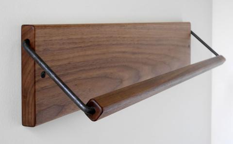 Sneaker wall スニーカーウォール  SW-680WN ウォールナット（おおよそ3足収納 ウォルナット無垢材 壁掛け 木製 シューズラック スリッパラック）【配達不可：沖縄・離島】