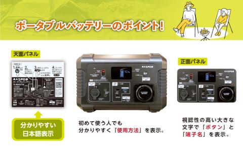 ポータブルバッテリー TLB200TW バッテリー ３WAY 電源 防災用 防災 防災用品 防災グッズ 停電 災害 アウトドア アウトドア用品 キャンプ キャンプ用品 イベント 持ち運び 電化製品 愛知 愛知県 日進市