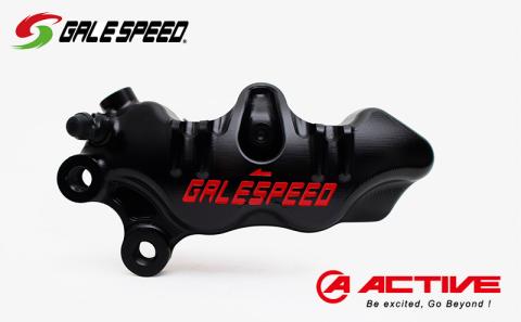 GALE SPEED エラボレート・フロント4Pキャリバー(アキシャル40mm) 左/チタンボルト仕様 ブラック バイク オートバイ パーツ 左キャリパー