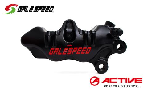 GALE SPEED エラボレート・フロント4Pキャリバー(アキシャル40mm) 右/チタンボルト仕様 ブラック バイク オートバイ パーツ 右キャリパー