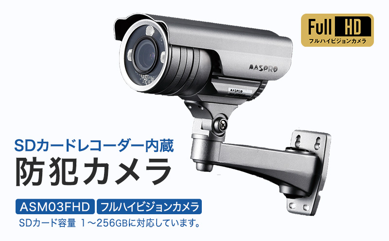 SDカードレコーダー内蔵カメラ　ASM03FHD
