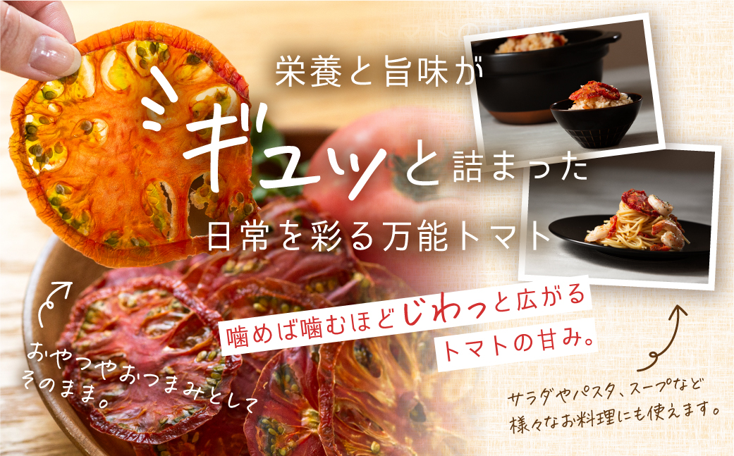  【トマト農家が本気で作った】ウエタトマトdeドライトマト　15g×3袋 ／ 乾燥 とまと 無添加 愛知県 特産品 産地直送 田原市 渥美半島