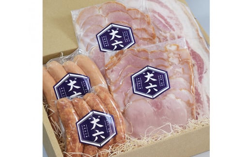 田原ポーク ハム ・ ソーセージ ５種 / 大六食肉加工場 ウインナー ベーコン ロースハム ボンレスハム 豚肉 ポーク お取り寄せ 豚 特産 ご当地 グルメ 国産 肉 冷凍 贅沢 祝 田原市 送料無料