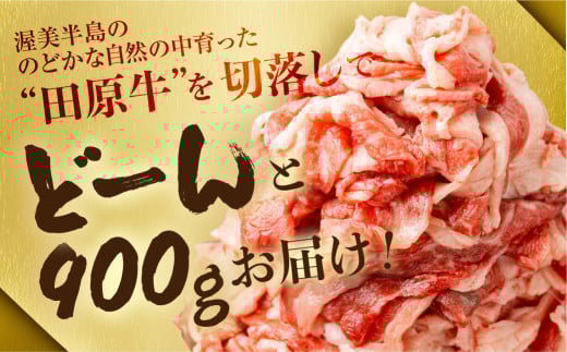 〈訳あり〉国産牛 切落し 900g 渥美半島 田原牛 スライス うす切り 牛肉 肉 きりおとし 牛丼 カレー ビーフシチュー に お取り寄せ お取り寄せグルメ 切落し ふぞろい 訳アリ わけあり ワケアリ 不揃い