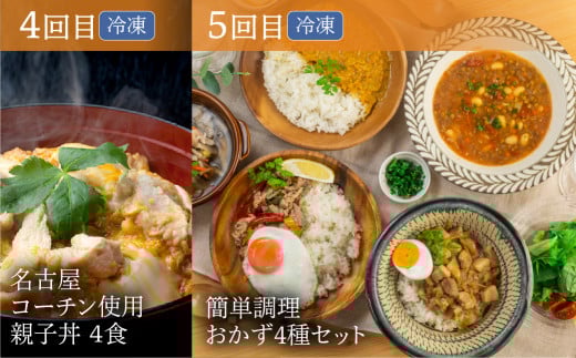 渥美半島の恵み おかず定期便 5回 (うなぎ / コーンスープ /餃子 / 名古屋コーチン 親子丼 /惣菜)