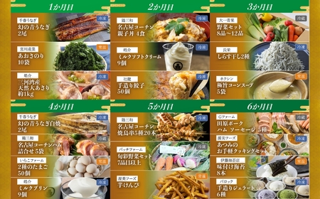 渥美半島の恵み 20種 20回 6カ月 半年定期便