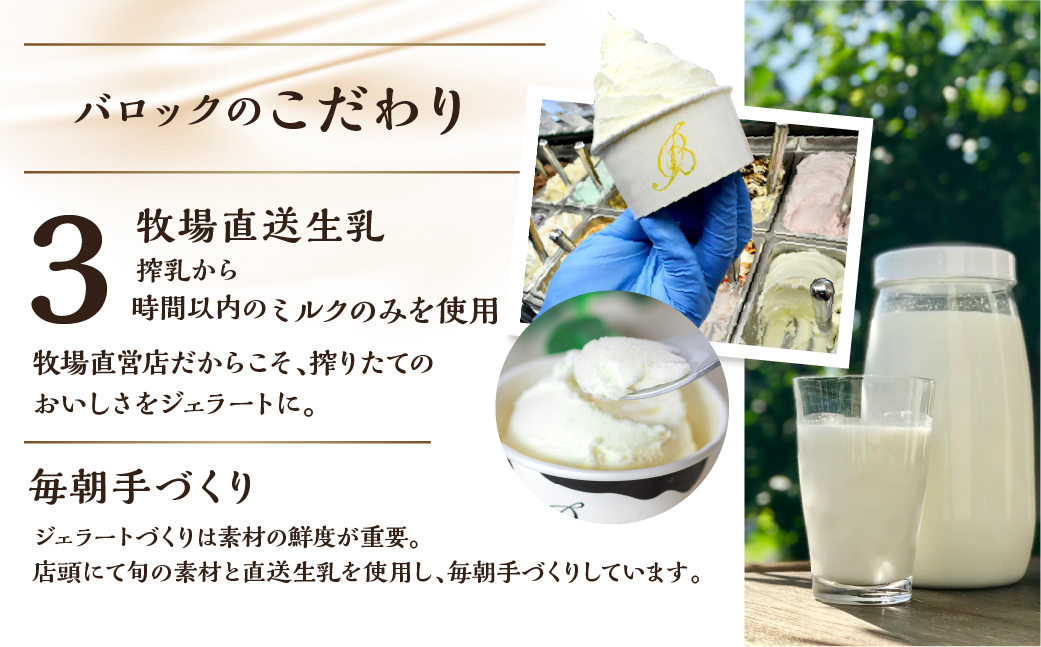 ジェラート　人気のフレーバーセット　8個