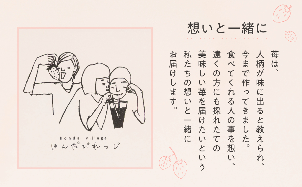 ≪先行予約≫ 苺園 ほんだびれっじの苺 4パック 計約1200g (約300g×4) 激甘 イチゴ いちご 1.2kg