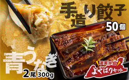 青うなぎ＆餃子  渥美半島よくばりセット 年内 蒲焼き 鰻 ウナギ うなぎ蒲焼 惣菜 幻 簡単調理 おいしい 高評価 ふるさと納税 魚 さかな 魚介 ランキング ぎょうざ ギョウザ おかず おすすめ