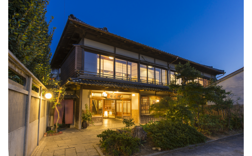 「和味の宿角上楼」の2名様宿泊券【一泊二食付き　平日限定】 支援 返礼 返礼品 旅行 旅行券 老舗 旅館 宿 レストラン 食事 お食事 宿泊 泊り お泊り 国内旅行 トラベル 観光 ミシュラン