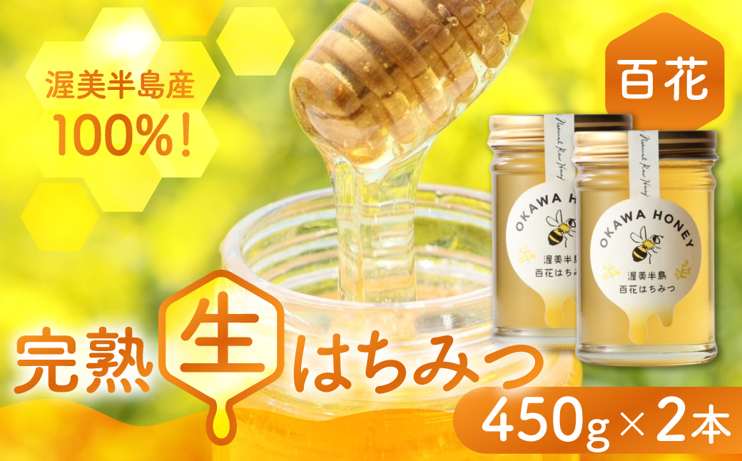 OKAWA HONEY 渥美半島産純粋百花はちみつ2本 蜂蜜 ハチミツ はちみつ お取り寄せ ご当地 グルメ 取り寄せ グルメ お土産 土産 純粋はちみつ ハニー 純粋ハチミツ 蜂 国産はちみつ 国産ハチミツ 産地直送 健康 送料無料