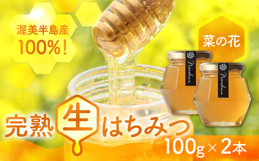 純粋菜の花はちみつ100g 2本 蜂蜜 ハチミツ はちみつ お取り寄せ ご当地 グルメ 取り寄せ グルメ お土産 土産 純粋はちみつ ハニー 純粋ハチミツ 蜂 国産はちみつ 国産ハチミツ 産地直送 健康 送料無料 菜の花 渥美半島