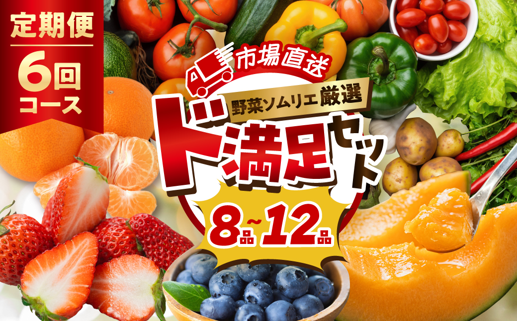 【定期便】 旬の野菜 フルーツ 詰め合わせ ～ 12品 6回 セット 旬 野菜ソムリエ 厳選 野菜セット フルーツ メロン いちご トマト アスパラガス トウモロコシ 玉ねぎ 国産 人気 ランキング やさい 野菜 果物 田原市 定番 8品目 12品目 頒布会