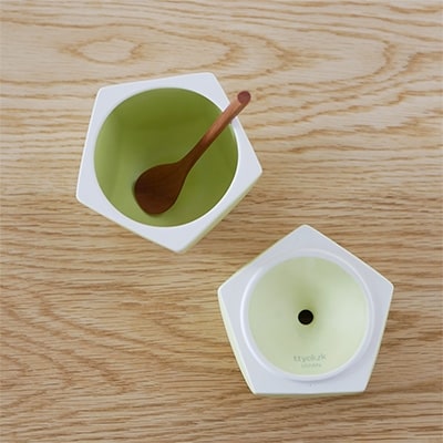 りんごの形のシュガーポット pomme 王林　【ttyokzk ceramic design】