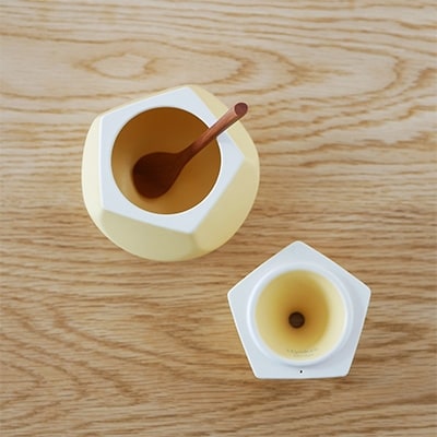 洋梨の形のシュガーポット poire ル・レクチェ　【ttyokzk ceramic design】