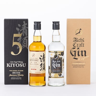 カートン入愛知クラフトジン40度・カートン入愛知クラフトウイスキー45度2本セット