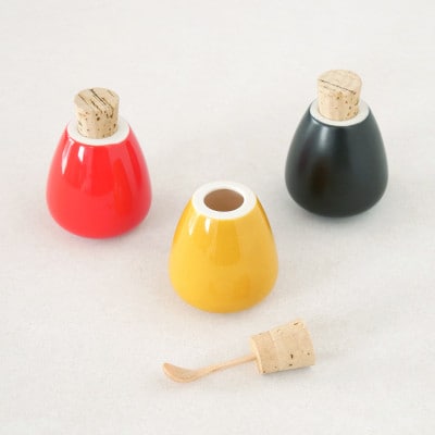 スパイスケース　swing 3個セット E (橙、紅、墨)