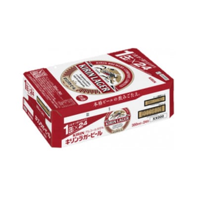 キリン ラガービール 350ml 24本  ( 1ケース )〈お酒・ビール〉